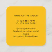 Trendy Modern Salon Appointment Reminder Card Terminkarte (Rückseite)