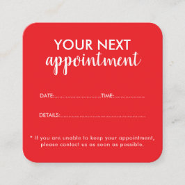 Trendy Modern Salon Appointment Reminder Card Terminkarte