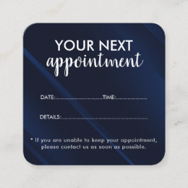 Trendy Modern Salon Appointment Reminder Card Terminkarte