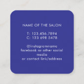 Trendy Modern Salon Appointment Reminder Card Terminkarte (Rückseite)