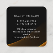 Trendy Modern Salon Appointment Reminder Card Terminkarte (Rückseite)