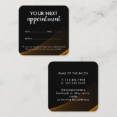 Trendy Modern Salon Appointment Reminder Card Terminkarte (Vorne/Hinten)