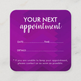Trendy Modern Salon Appointment Reminder Card Terminkarte