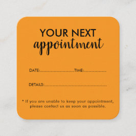 Trendy Modern Salon Appointment Reminder Card Terminkarte