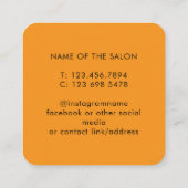Trendy Modern Salon Appointment Reminder Card Terminkarte (Rückseite)