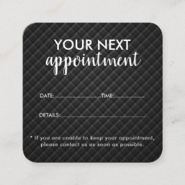 Trendy Modern Salon Appointment Reminder Card Terminkarte