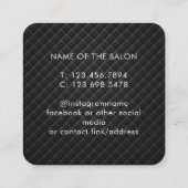 Trendy Modern Salon Appointment Reminder Card Terminkarte (Rückseite)