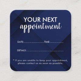 Trendy Modern Salon Appointment Reminder Card Terminkarte