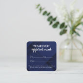 Trendy Modern Salon Appointment Reminder Card Terminkarte (Stehend Vorderseite)