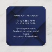 Trendy Modern Salon Appointment Reminder Card Terminkarte (Rückseite)