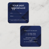 Trendy Modern Salon Appointment Reminder Card Terminkarte (Vorne/Hinten)