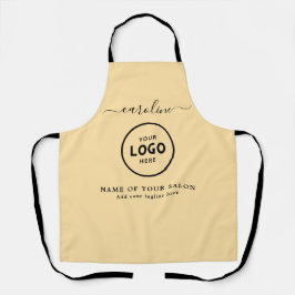 Trendy Modern Salon Logo Apron Schürze
