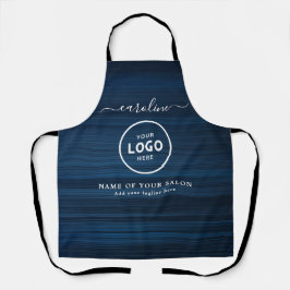 Trendy Modern Salon Logo Apron Schürze