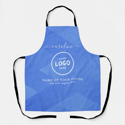 Trendy Modern Salon Logo Apron Schürze (Vorderseite)