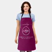  Trendy Modern Salon Logo Apron Schürze (Getragen)