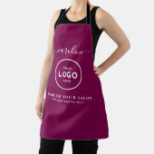 Trendy Modern Salon Logo Apron Schürze (InSitu)