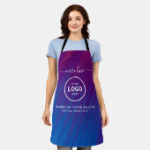  Trendy Modern Salon Logo Apron Schürze (Getragen)