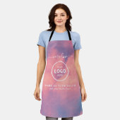 Trendy Modern Salon Logo Apron Schürze (Getragen)