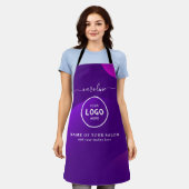  Trendy Modern Salon Logo Apron Schürze (Getragen)