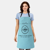 Trendy Modern Salon Logo Apron Schürze (Getragen)