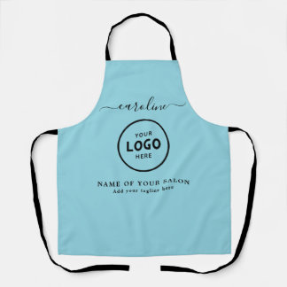 Trendy Modern Salon Logo Apron Schürze