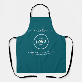 Trendy Modern Salon Logo Apron Schürze