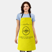  Trendy Modern Salon Logo Apron Schürze (Getragen)