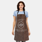 Trendy Modern Salon Logo Apron Schürze (Getragen)