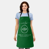 Trendy Modern Salon Logo Apron Schürze (Getragen)
