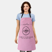  Trendy Modern Salon Logo Apron Schürze (Getragen)