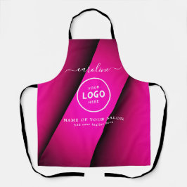 Trendy Modern Salon Logo Apron Schürze