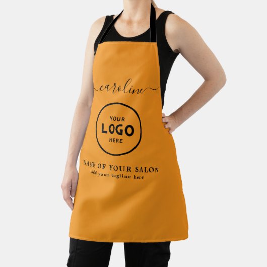  Trendy Modern Salon Logo Apron Schürze (InSitu)