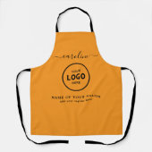Trendy Modern Salon Logo Apron Schürze (Vorderseite)