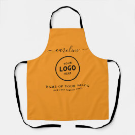 Trendy Modern Salon Logo Apron Schürze