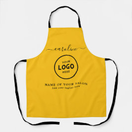 Trendy Modern Salon Logo Apron Schürze