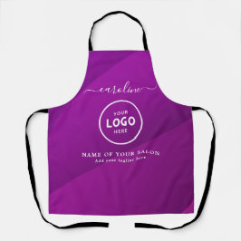 Trendy Modern Salon Logo Apron Schürze
