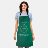  Trendy Modern Salon Logo Apron Schürze (Getragen)