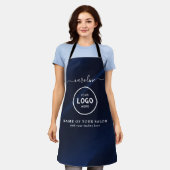 Trendy Modern Salon Logo Apron Schürze (Getragen)