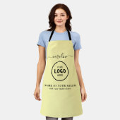 Trendy Modern Salon Logo Apron Schürze (Getragen)