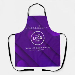  Trendy Modern Salon Logo Apron Schürze