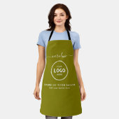  Trendy Modern Salon Logo Apron Schürze (Getragen)