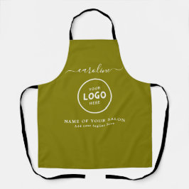 Trendy Modern Salon Logo Apron Schürze
