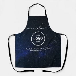 Trendy Modern Salon Logo Apron Schürze