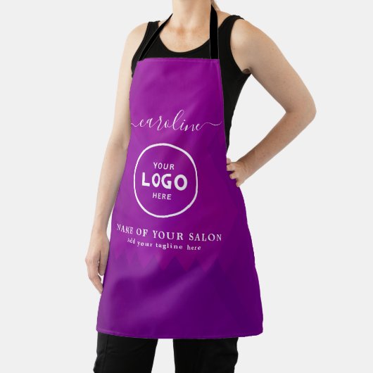  Trendy Modern Salon Logo Apron Schürze (InSitu)