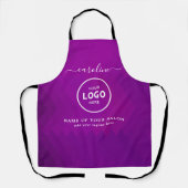  Trendy Modern Salon Logo Apron Schürze (Vorderseite)