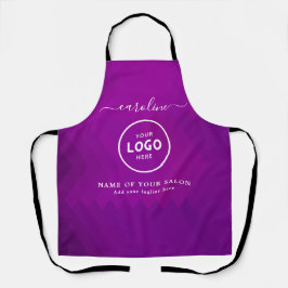 Trendy Modern Salon Logo Apron Schürze