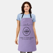 Trendy Modern Salon Logo Apron Schürze (Getragen)