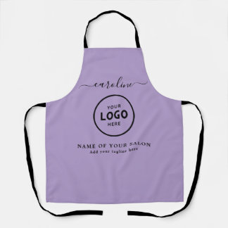 Trendy Modern Salon Logo Apron Schürze