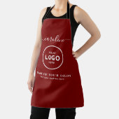 Trendy Modern Salon Logo Apron Schürze (InSitu)