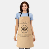 Trendy Modern Salon Logo Apron Schürze (Getragen)